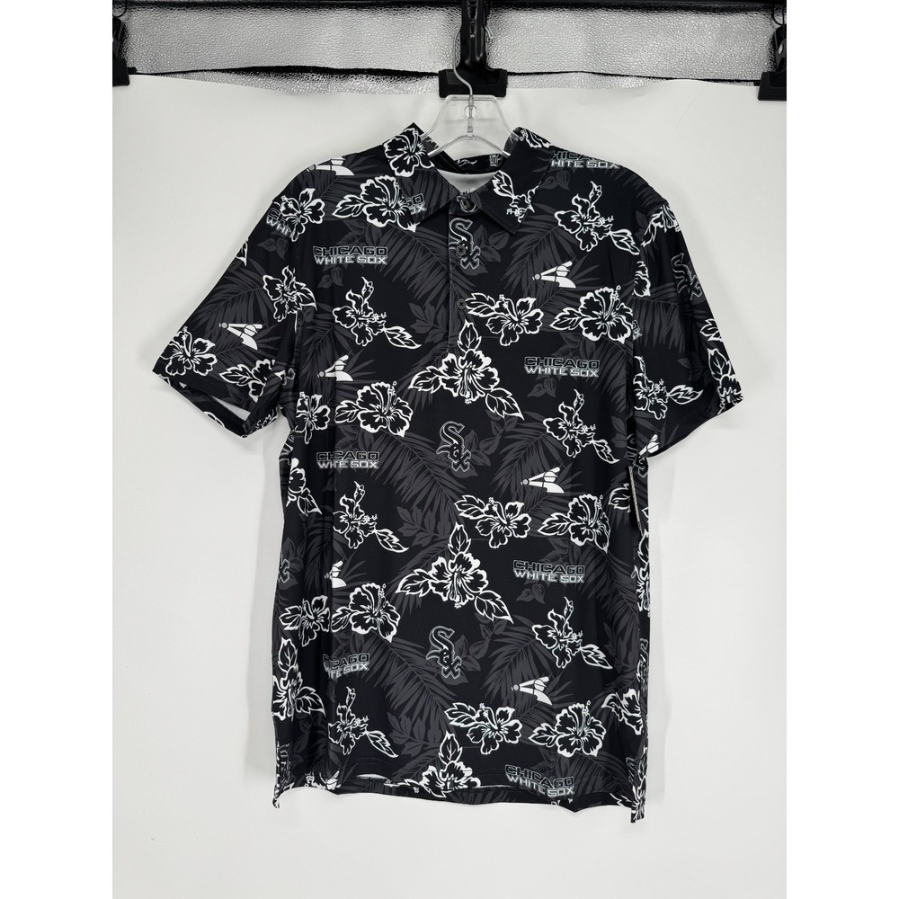 Reyn Spooner MLB Chicago White Sox Polo Shirt Mens Small Button Up Graphic